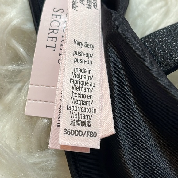 VICTORIA’S SECRET VERY SEXY Scattered Shine Strap Push-Up Bra Size 36DDD NEW - Picture 7 of 10